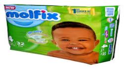 MOLFIX PAMPERS SIZE 4*3